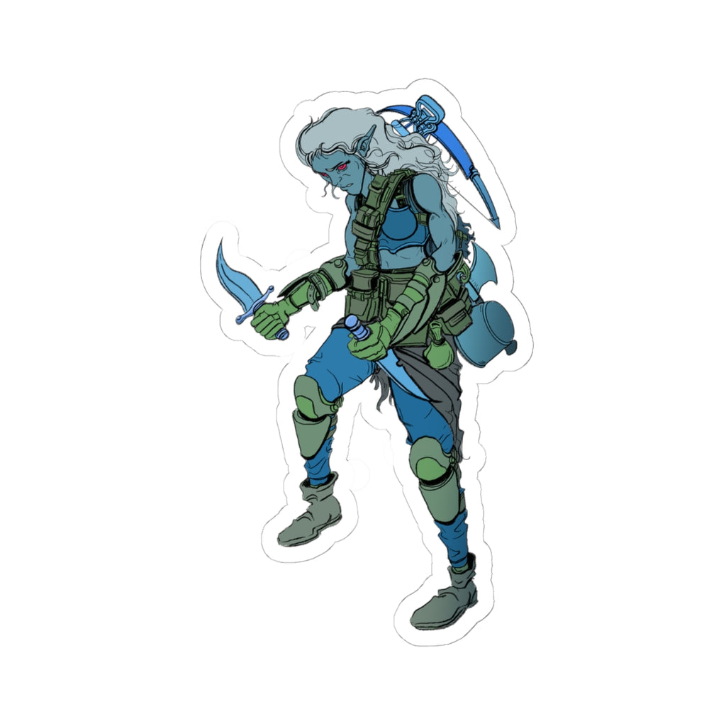 chrom3rat DARK ELF PERMADEATH Sticker